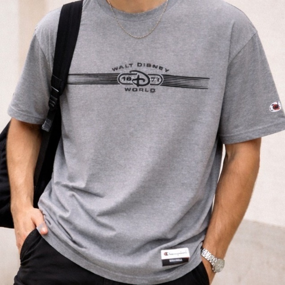 Champion Walt Disney‎ World 1971 Graphic T Shirt Medium Gray Champion Originals